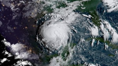 Tormenta tropical Harvey en el Golfo de México