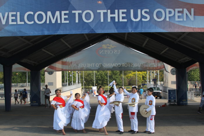 Danza peruana en el torneo de tenis US Open 2017