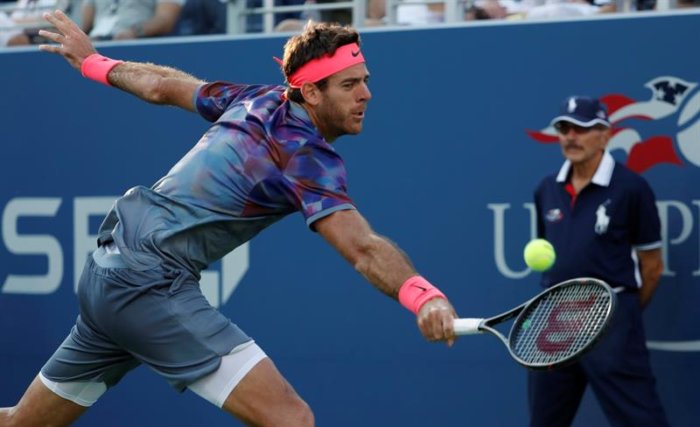 Del Potro marca remontada épica y se mete a 4tos. del US Open