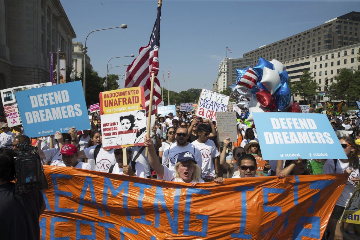 PROTESTA CONTRA LA ELIMINACIÓN DEL PROGRAMA DACA EN WASHINGTON