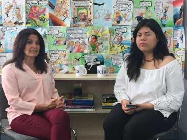 Dolores Medina y Dulce Rojas.