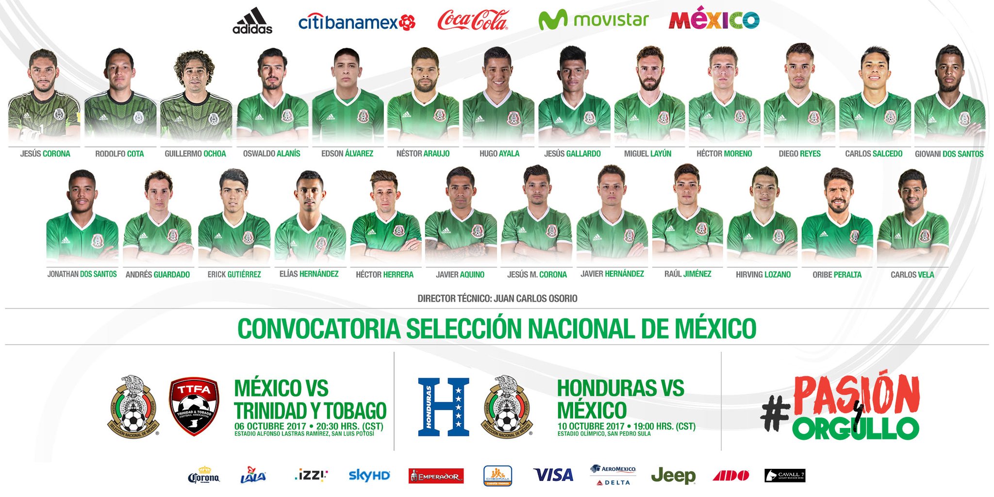 Eliminatorias: México llama a todas sus estrellas para cerrar campaña invicta