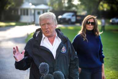 Donald Trump viaja a Puerto Rico