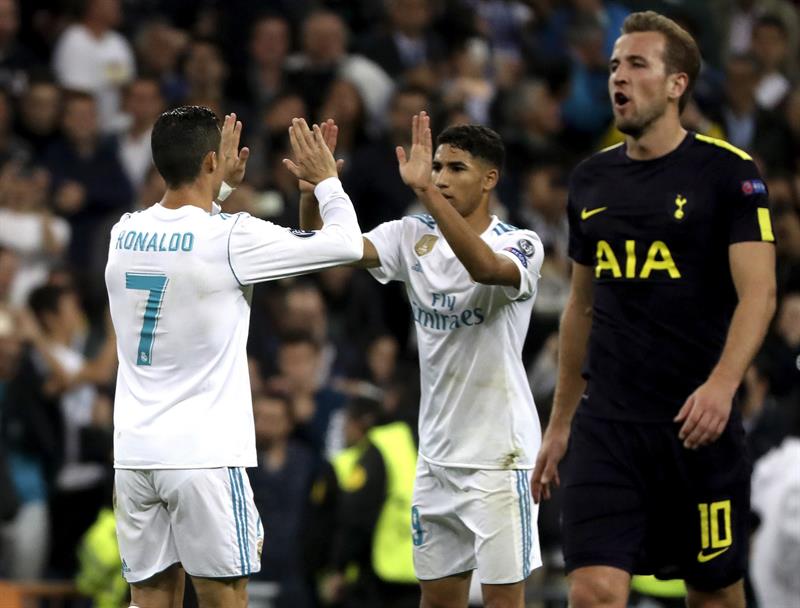 Champions: Real Madrid sin puntería empata de local con Tottenham