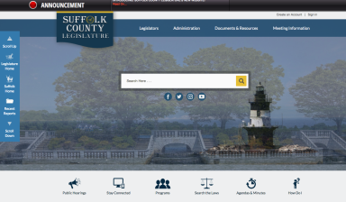 Aspecto del nuevo website de la legislatura.