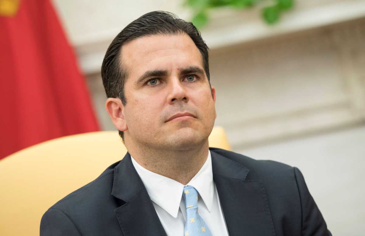 President Trump se reune con Ricardo Rossello en la Casa Blanca.