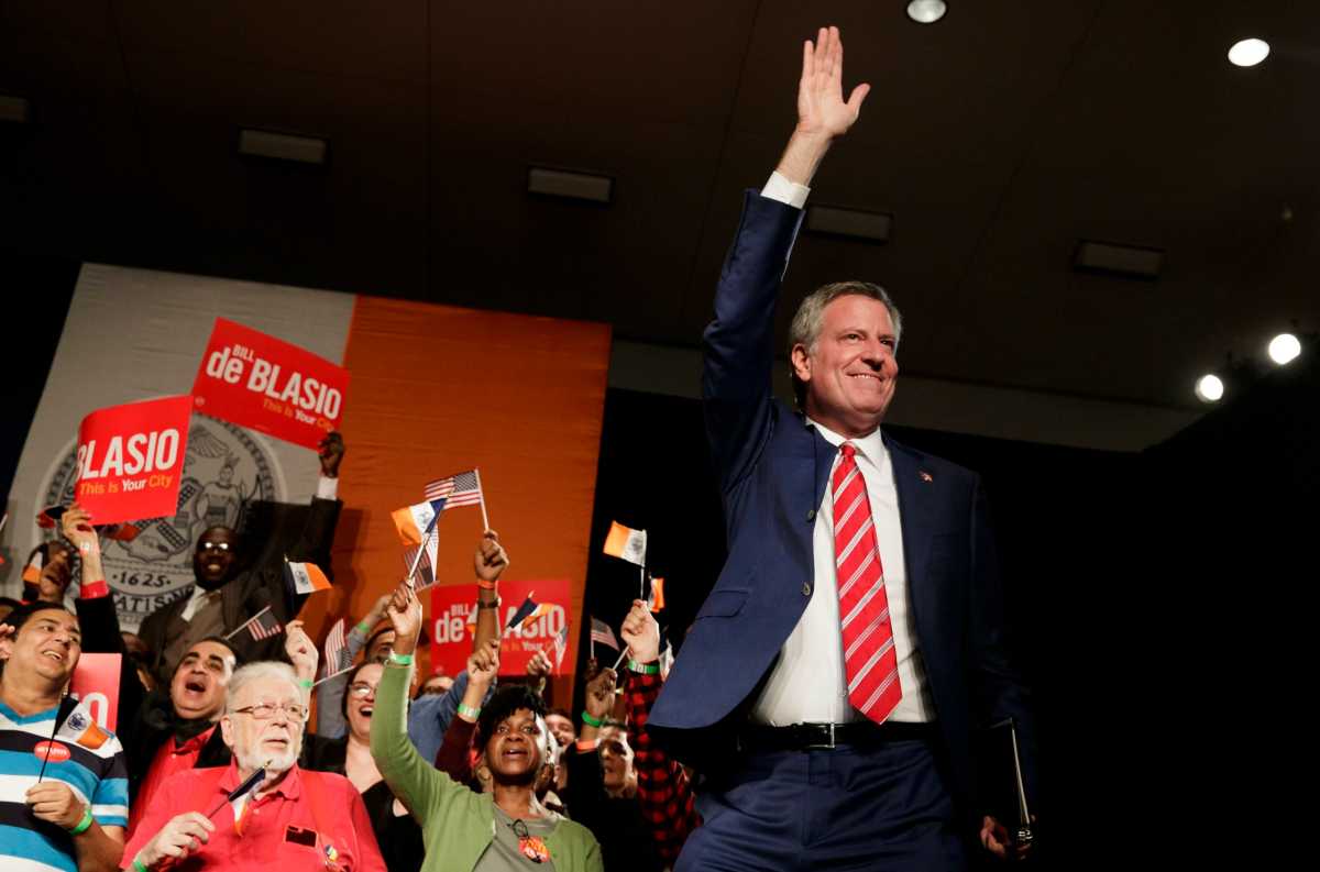 Evento Nocturno Electoral del Alcalde de Nueva York Bill de Blasio