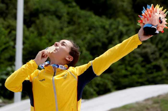 Mariana Pajón revalida su título bolivariano de contrarreloj