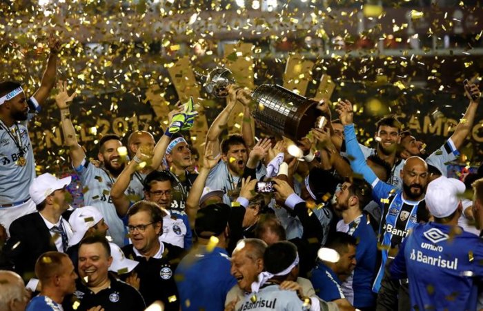 Gremio tricampeón de la Copa Libertadores (Fotos)