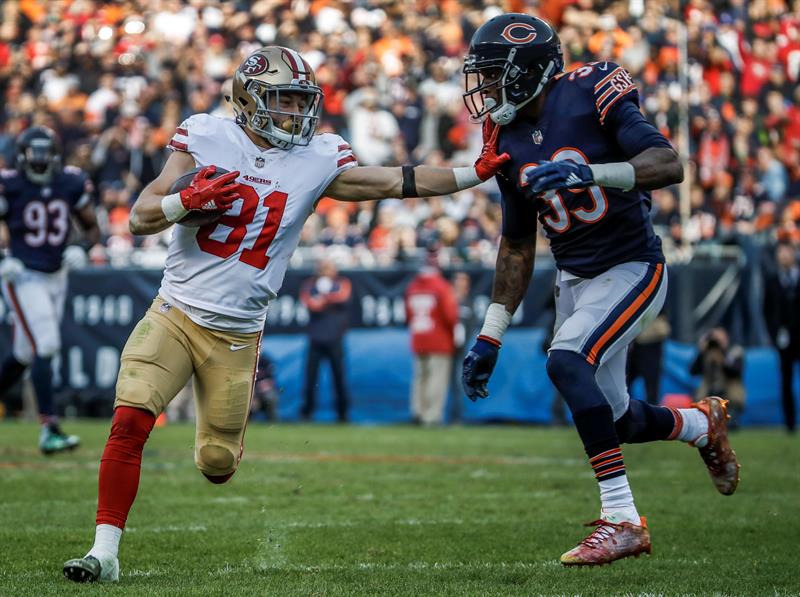 NFL: 49ers vencen a Bears con agónico gol de campo
