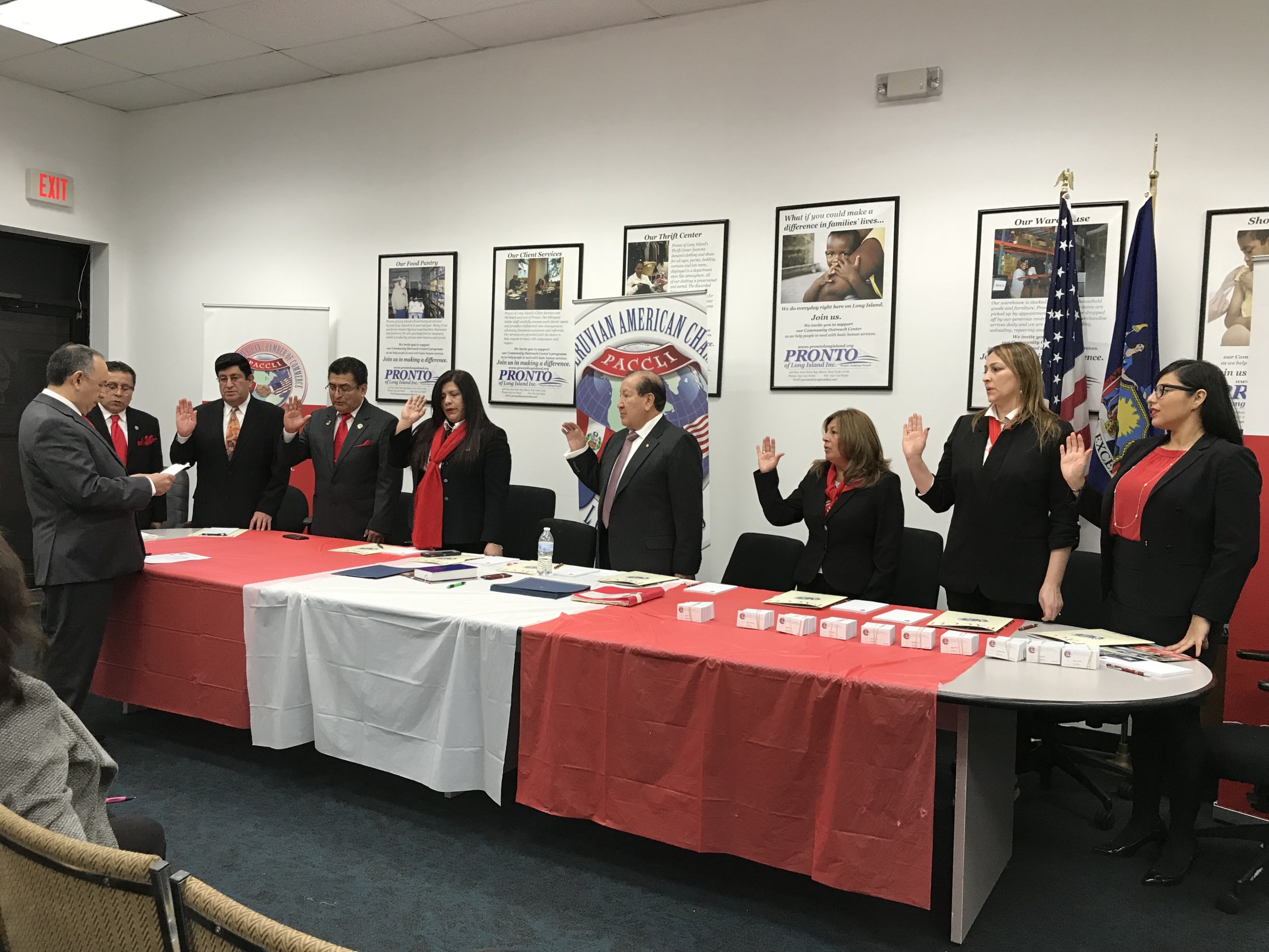 Juramenta la nueva directiva de la Cámara de Comercio Peruano-Americana de Long Island