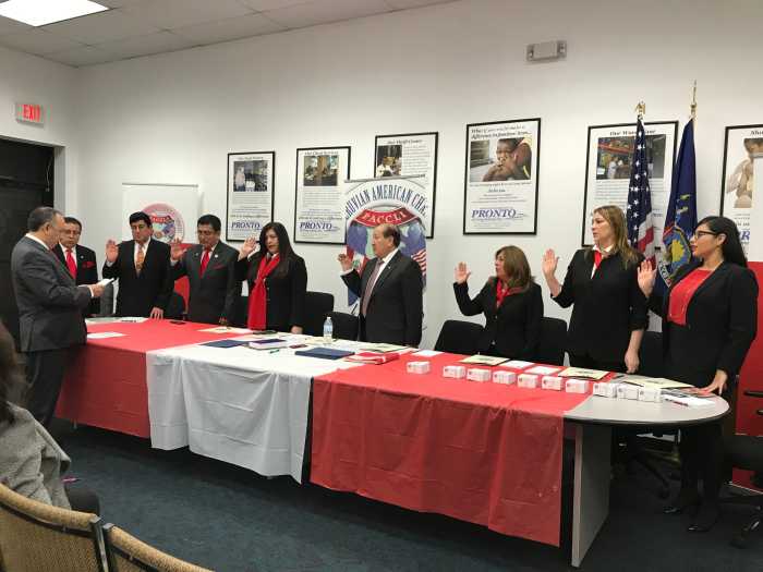 Juramenta la nueva directiva de la Cámara de Comercio Peruano-Americana de Long Island