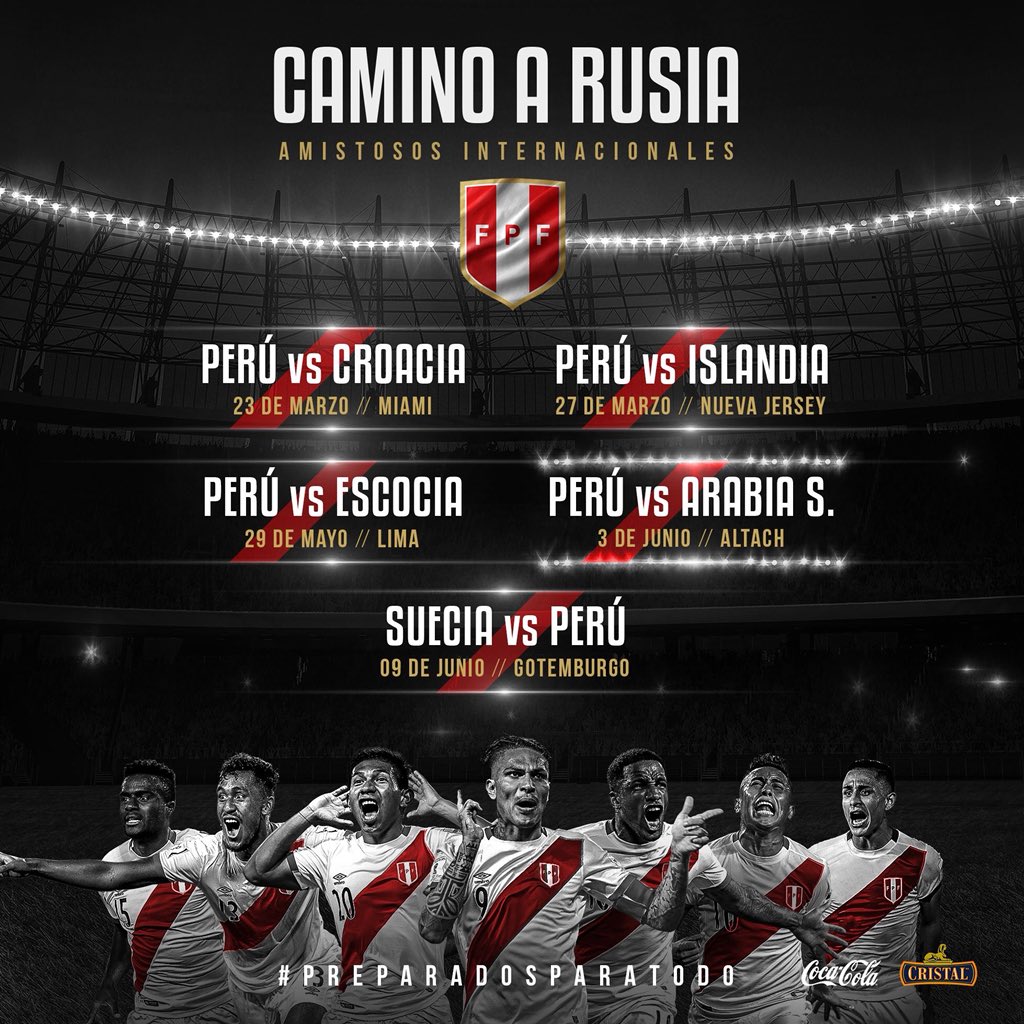 Ruta de Perú rumbo a Rusia 2018