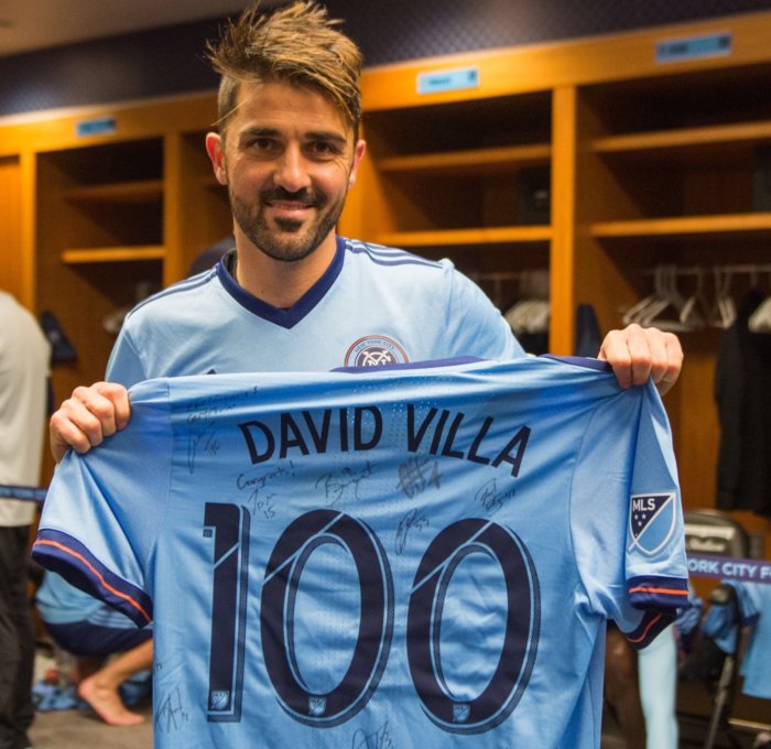 New York City perfecto y Villa anota en su partido 100