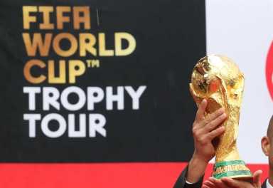 El trofeo del Mundial cautiva al continente y visita Nueva York
