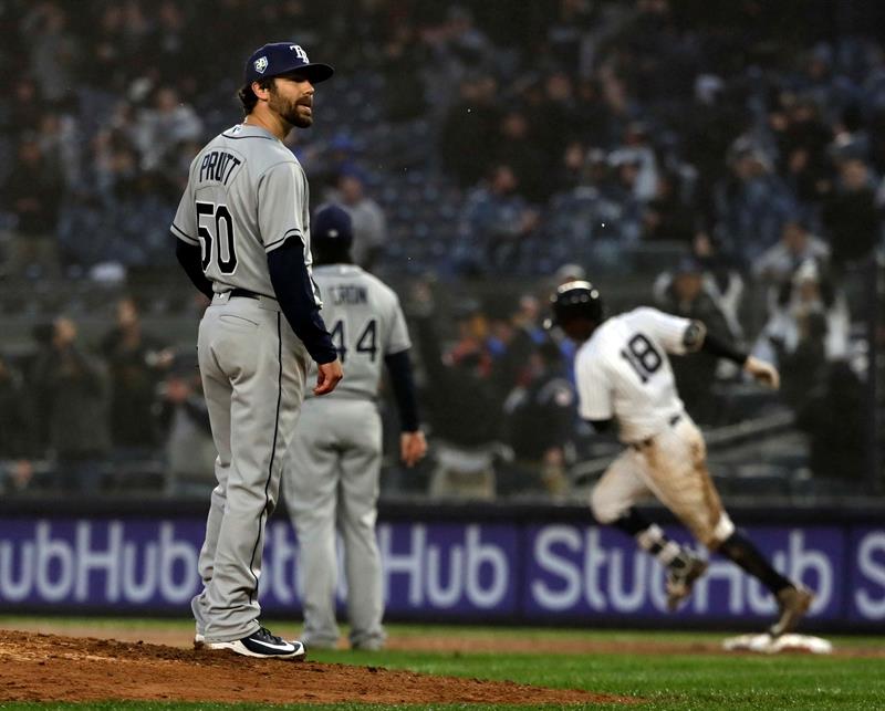 Gregorius pega dos jonrones y remolca ocho carreras para los Yankees