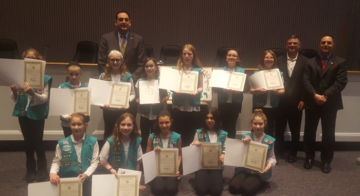 Reconocen labor comunitaria de la Tropa 239 de las Girl Scouts