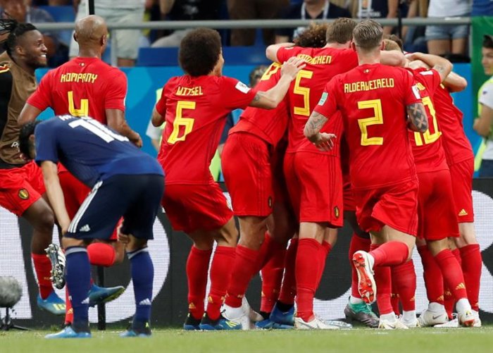 Bélgica remonta sobre la hora a Japón y accede a 4tos del Mundial