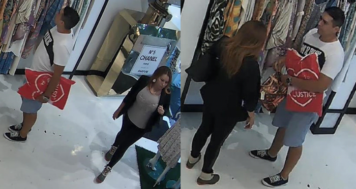 Buscan a pareja captada en video robando cartera de $2,700 en East Hampton
