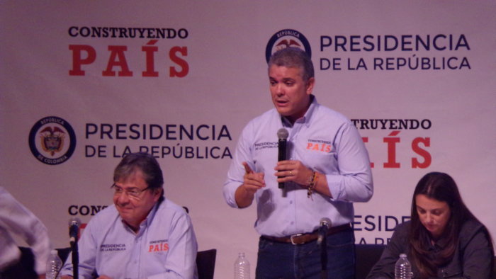 Iván Duque, presidente de Colombia, lideró taller Construyendo País Internacional en Queens, NY
