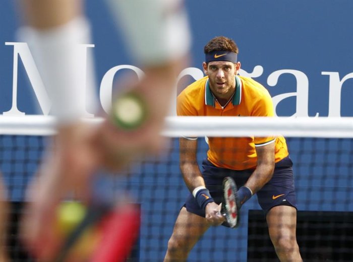 Del Potro a la semifinal del US Open tras vencer a Isner (Fotos)