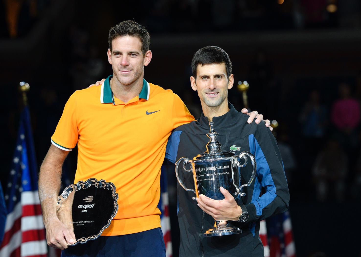 Djokovic vence a un buen Del Potro en la primera final bajo techo del US Open