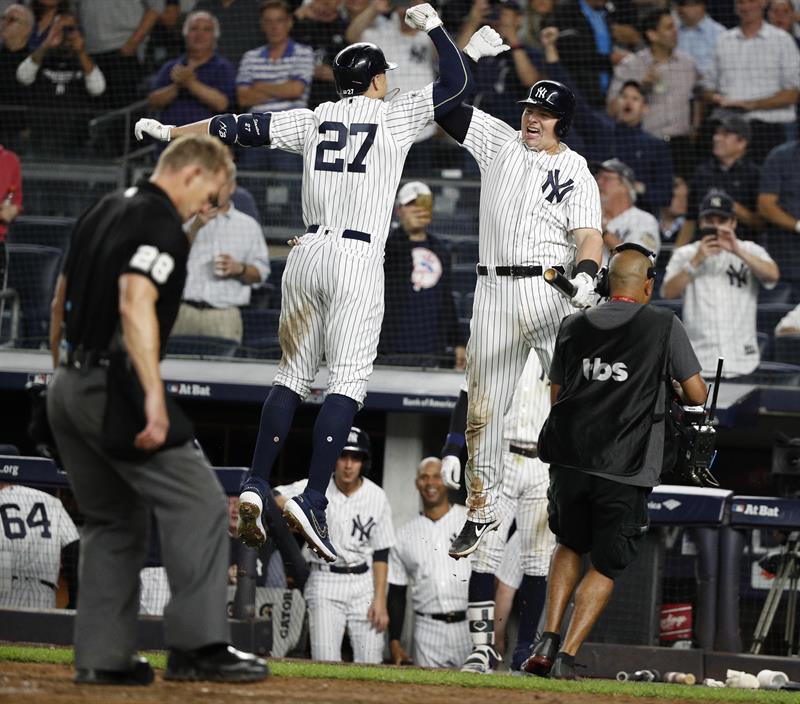 Yankees despachan a Atléticos y jugarán contra Medias Rojas en la serie divisional