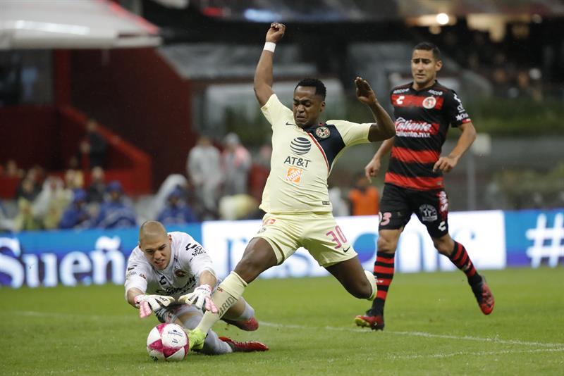 América golea al Tijuana y es nuevo líder del Apertura mexicano