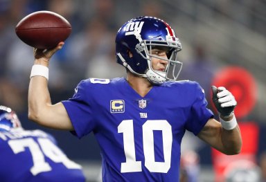 Los New York Giants siguen confiando en su mariscal de campo Manning