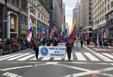Banderas fuertes y unidas en 150° Desfile de la Hispanidad en Nueva York