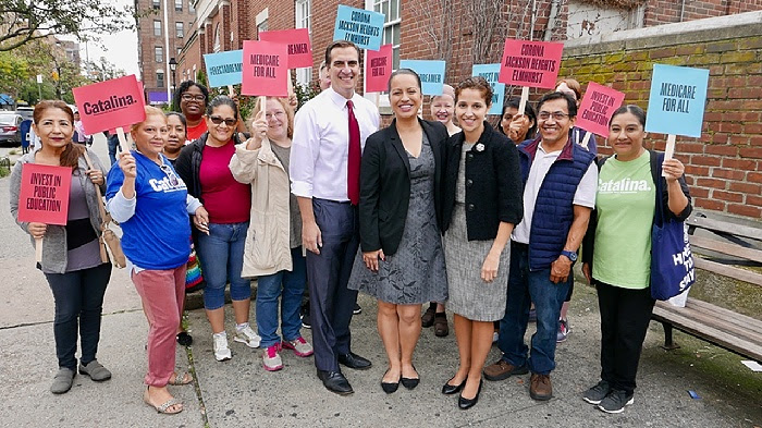Catalina Cruz recibe respaldo de senador y asambleísta