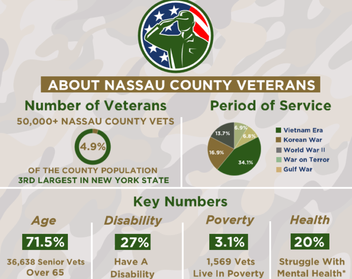 Nuevo informe revela problemas que afectan a los veteranos en Nassau.