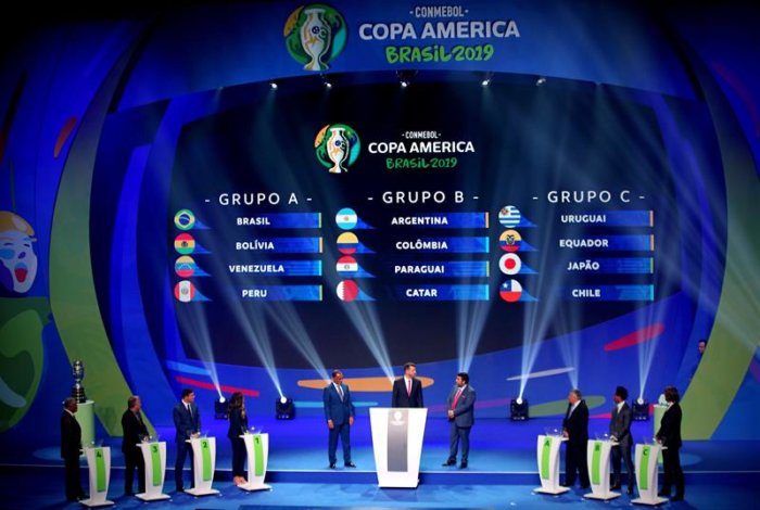 Así quedaron sorteados los grupos de la Copa América Brasil 2019