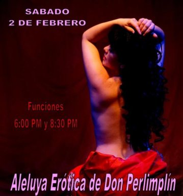 Sumérjase en erotismo este fin de semana con la obra ‘Aleluya Erótica de Don Perlimplín’