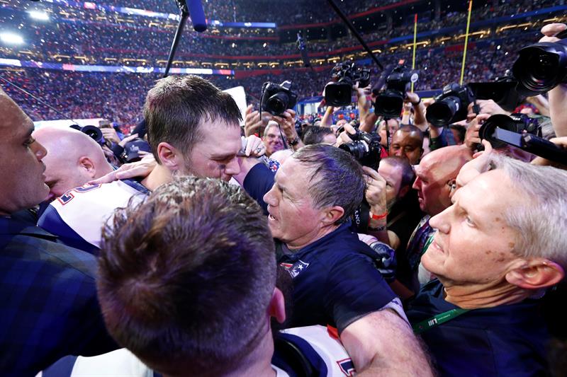 Brady y Belichick llevan a los Patriots a su sexto trofeo de campeón de la NFL