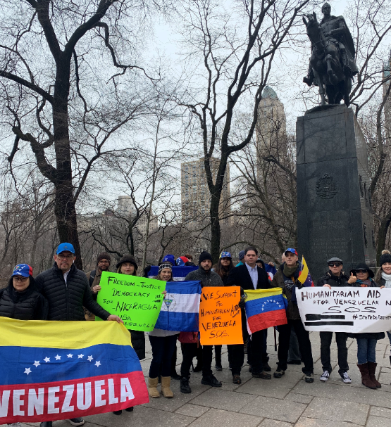 Venezolanos del área tri estatal exigen ayuda internacional para solucionar crisis en su país