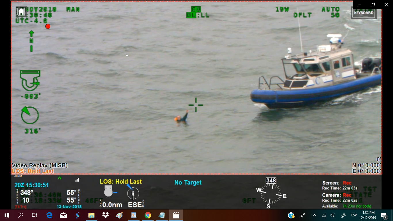 Hombre agradece a la policía de Suffolk por rescatarlo del peligroso mar de Fire Island