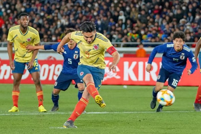 Falcao da el triunfo a Colombia ante Japón en el debut de Queiroz