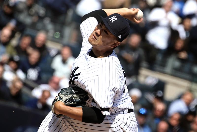 Tanaka da triunfo a los NY Yankees ante Orioles en el día inaugural