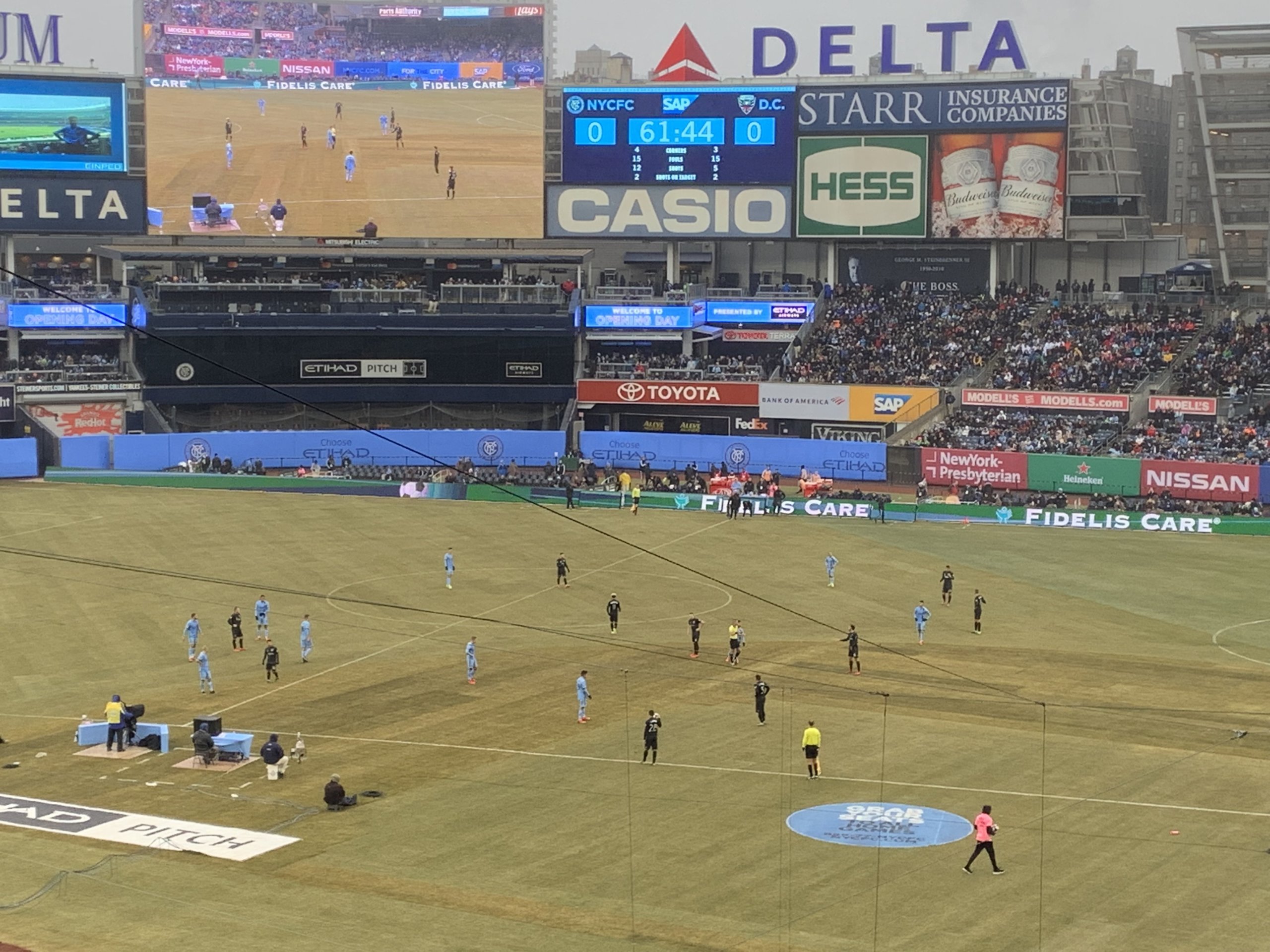 Empate frío entre NYCFC y D.C. United en El Bronx