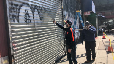 Día de limpieza de grafiti en Queens