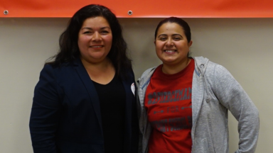 Maria Jordan-Awalom y Gabriela Castillo fueron elegidas nuevas miembros de la Junta Escolar de Freeport. (Foto: Noticia)