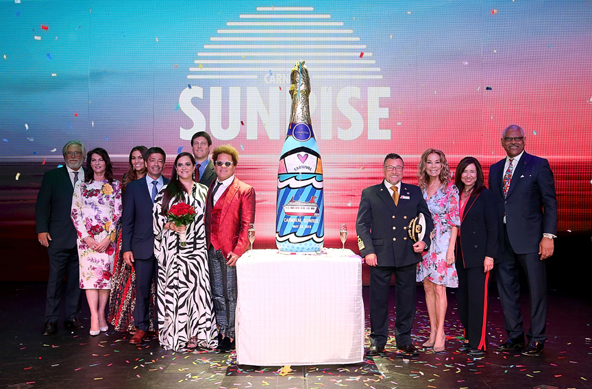 Ceremonia de nombramiento de Carnival Sunrise