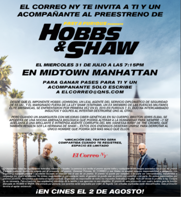 Gana boletos para el Pre-Estreno de Fast & Furious Presents: Hobbs & Shaw