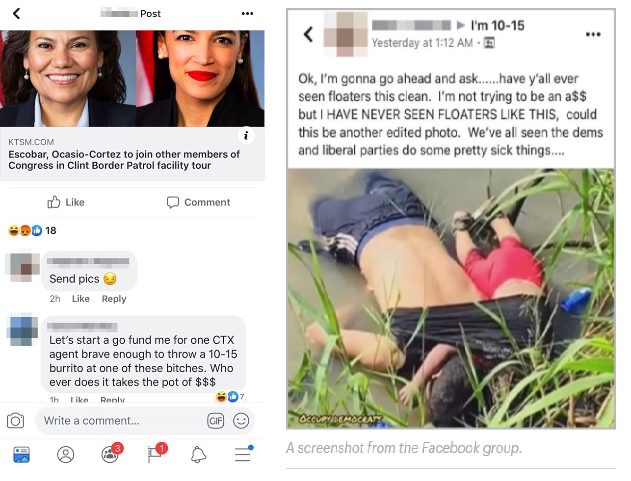 Agentes fronterizos se burlan de migrantes muertos, según investigación