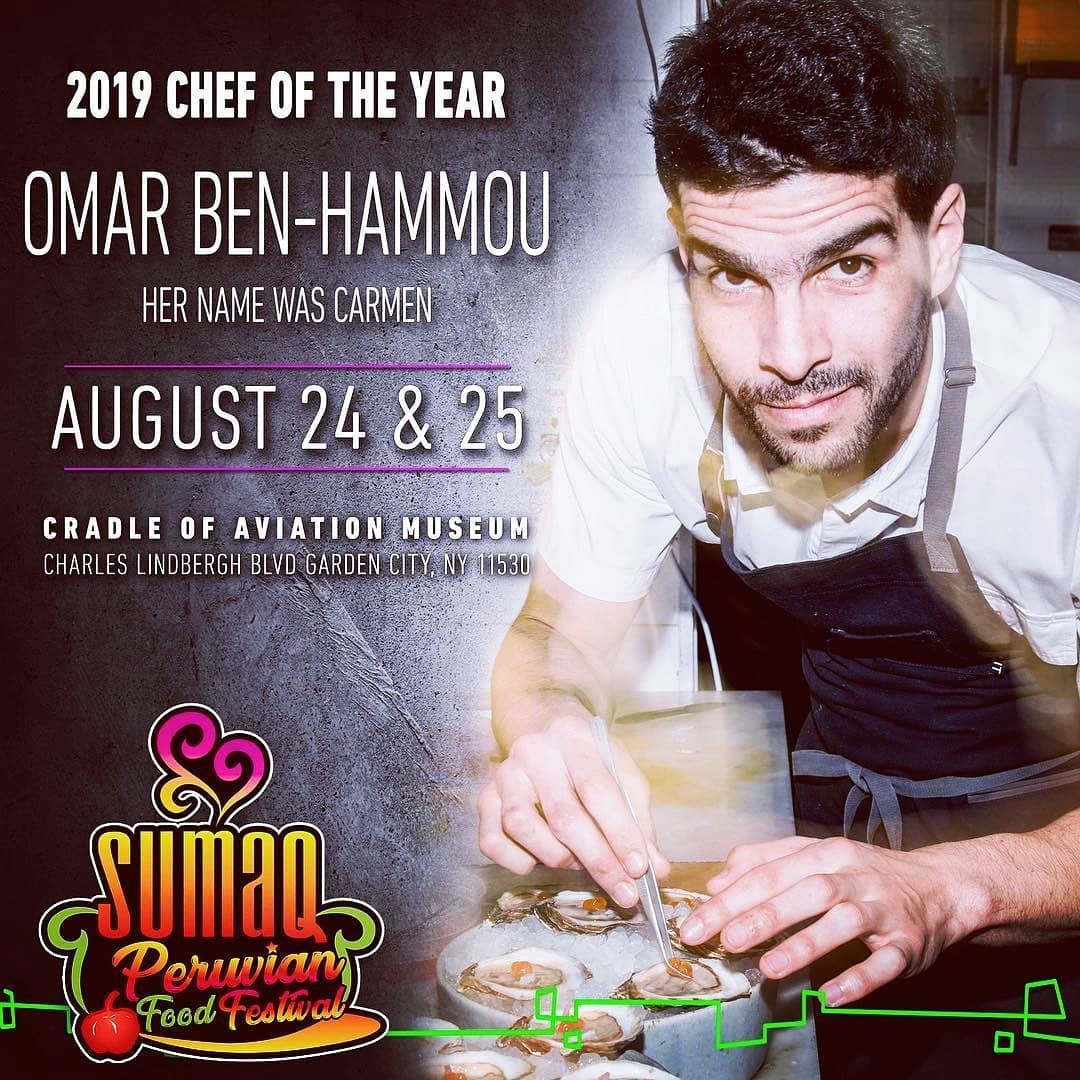 Omar Ben-Hammou, Chef del Año en Festival de comida peruana SUMAQ 2019