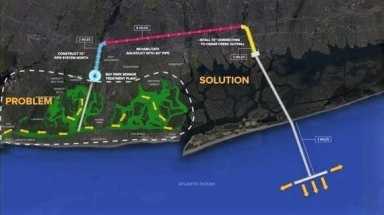 Anuncian fondos para reconstruir planta de tratamiento de aguas residuales de Bay Park