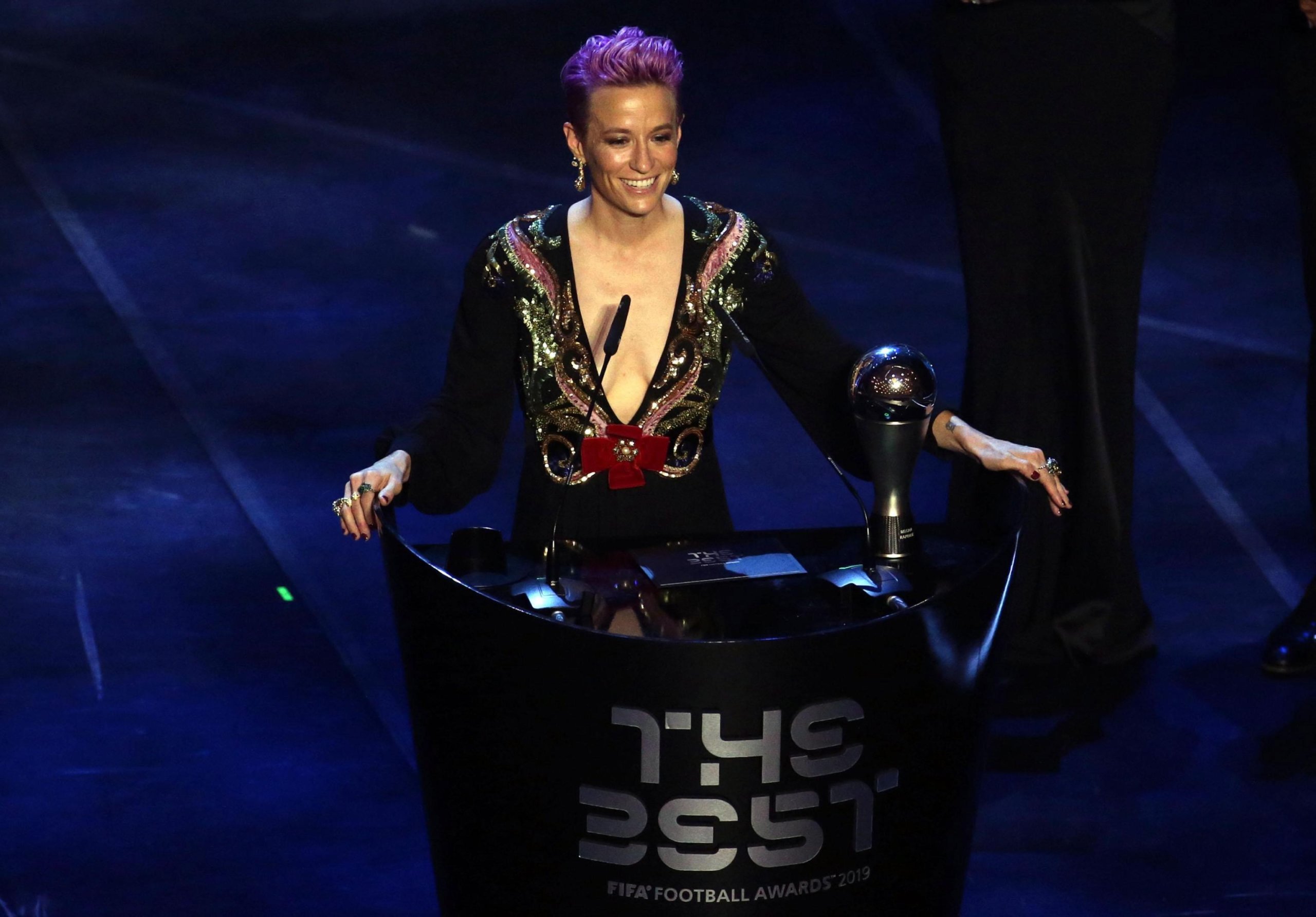 Megan Rapinoe recibe premio 'The Best' tras conquistar el Mundial