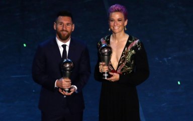 Lionel Messi y Megan Rapinoe reciben el premio 'The Best' 2019 de la FIFA