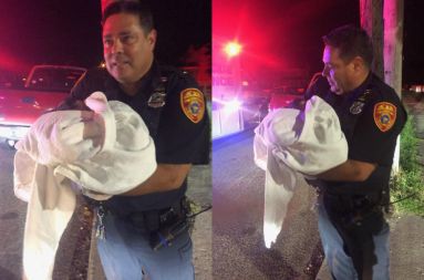 Policía hispano de Suffolk ayuda a mujer a dar a luz a una niña